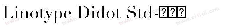 Linotype Didot Std字体转换